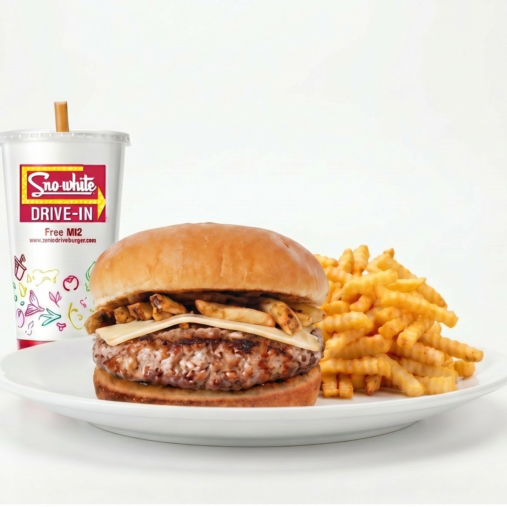 Mushroom Burger Combo.