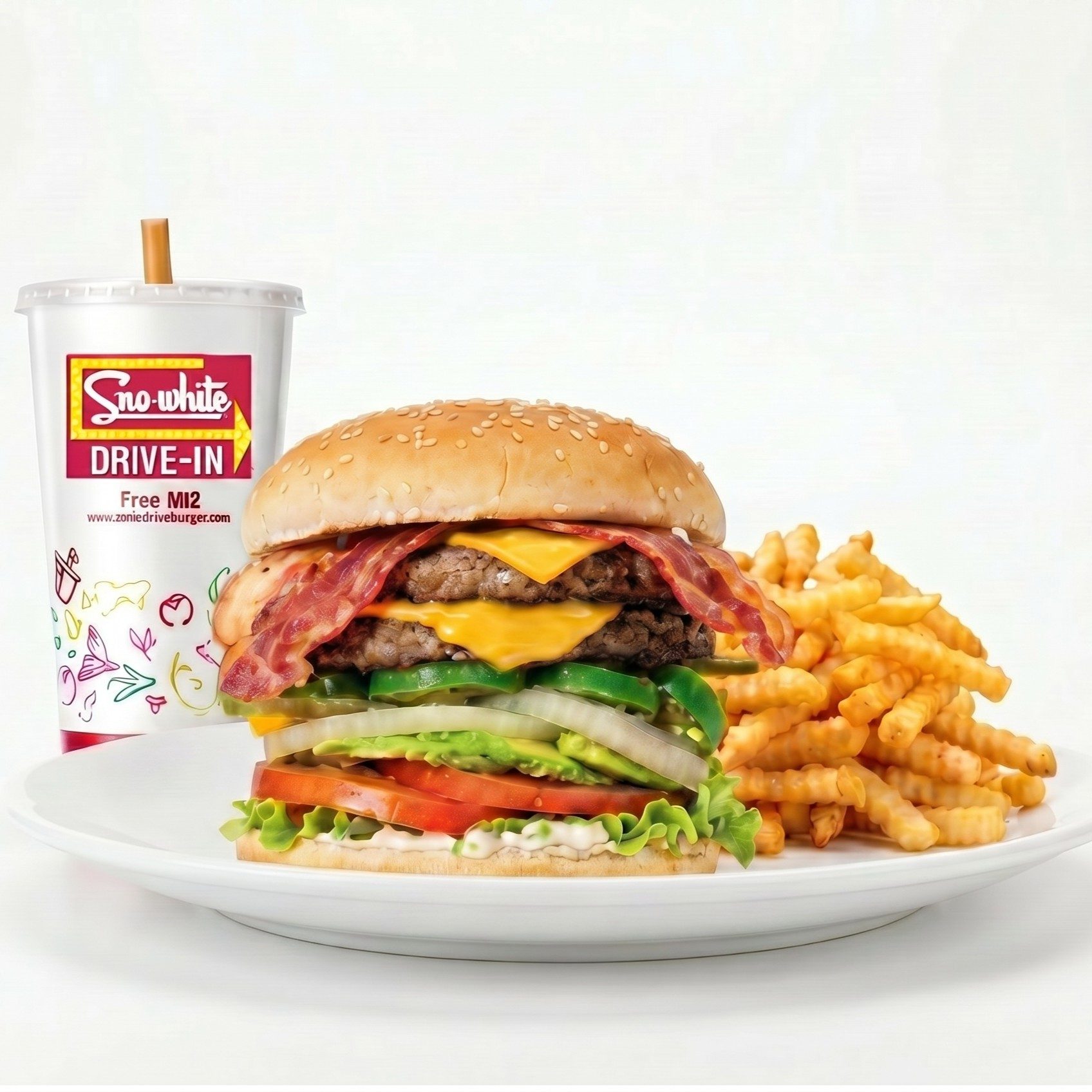 Double K.O Burger Combo.