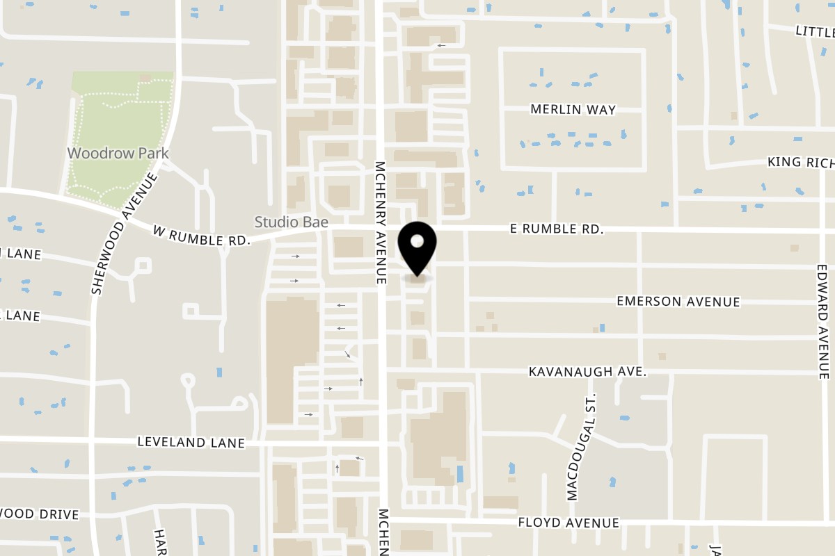 Map showing the location of Sno-White Drive In Modesto on 2816 McHenry Ave in Modesto